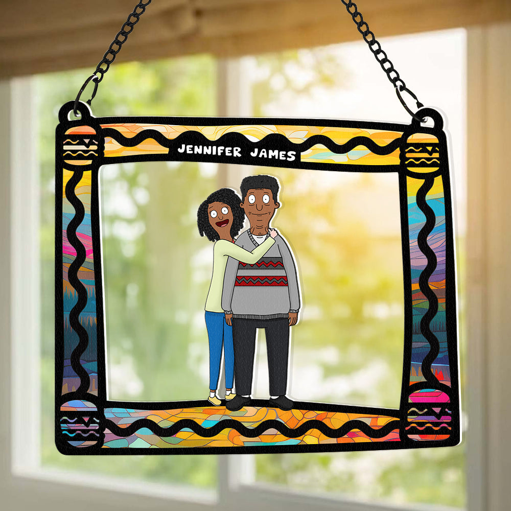 Personalized Gifts For Couple Suncatcher Ornament 05ACDT040225HG-Homacus