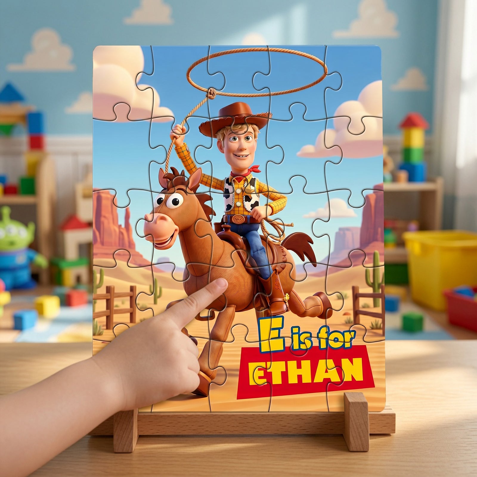 Custom Photo Cowboy Jigsaw Puzzle - Personalized Gifts For Kids 01hulu250626-Homacus