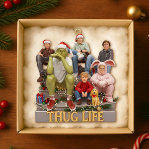 Funny Holiday Squad Ornament - Personalized Gift For Christmas 01OHTN031125-Homacus