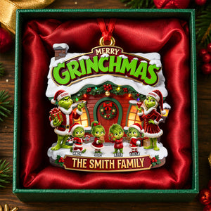 Snowy Family Christmas Ornament - Personalized Gifts For Family 04todh040926