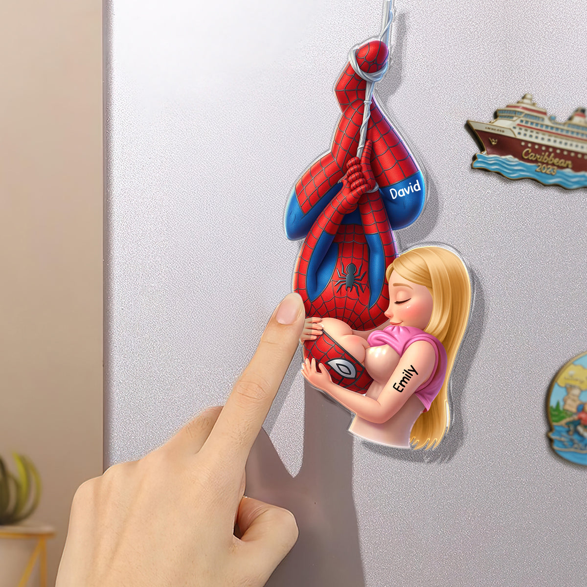 Trouble Together Couple Fridge Magnet - Personalized Gift For Couples 03HUQN290626