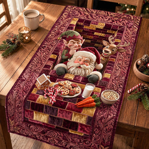 Fun Christmas Quilted Table Runner - Personalized Christmas Gifts 02qhdh210826-Homacus