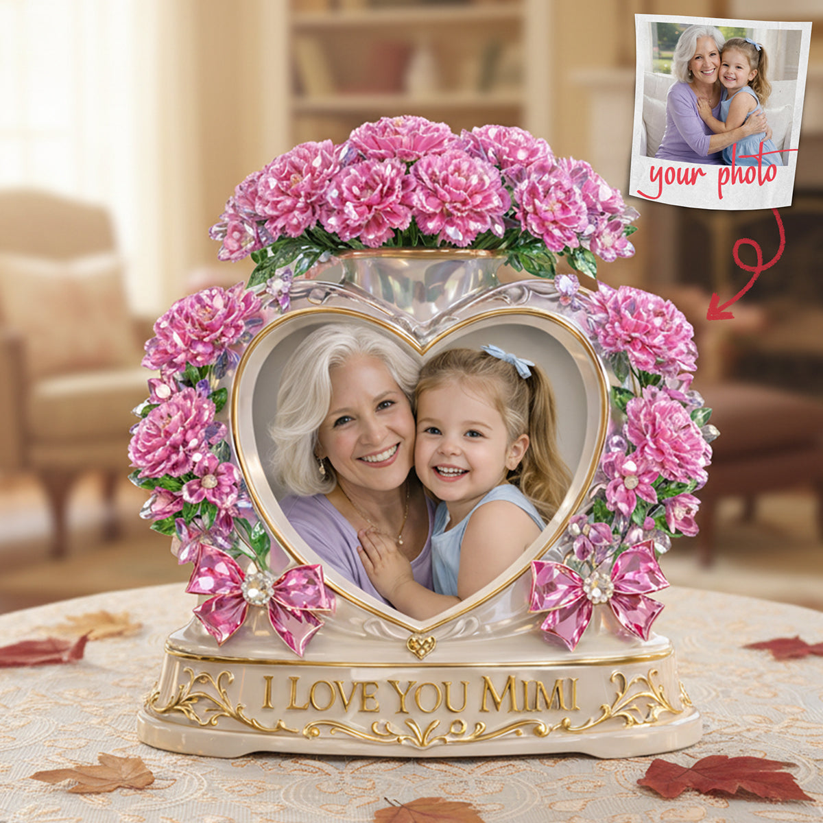 Bloom With Love Acrylic Plaque - Custom Photo Gifts For Mother's Day 03TYTA130326-Homacus