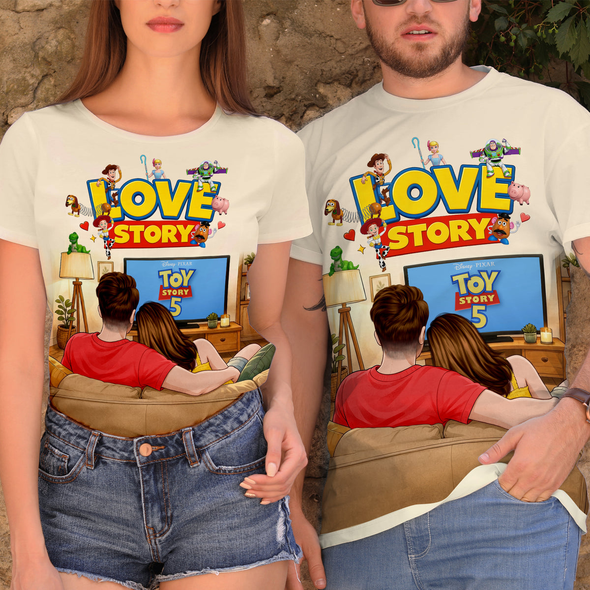 Couple Watching Shirt - Personalized Gifts For Couple 03naqn250626-Homacus