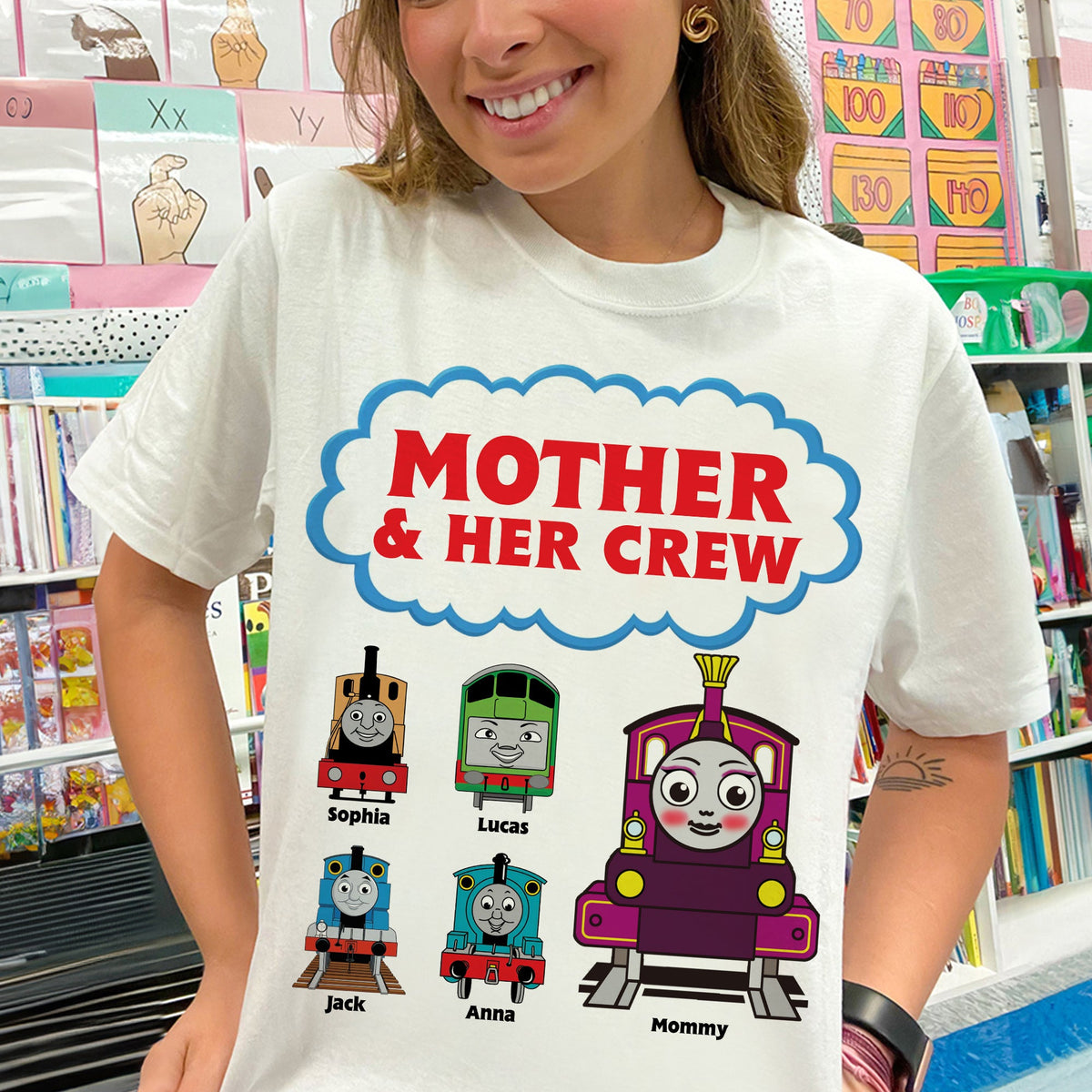 Personalized Gifts For Mom Shirt 03ohtn180325 Mother And Her Crew-Homacus