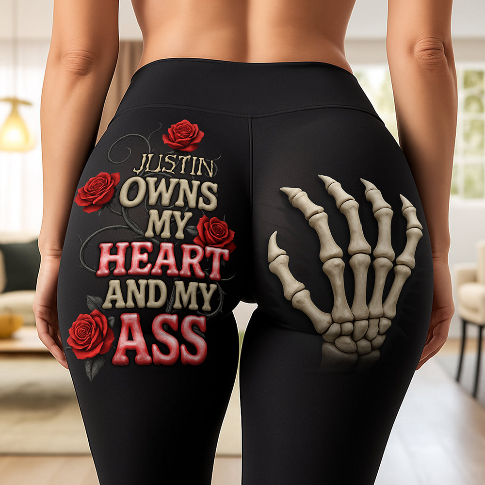Skeleton Hand Personalized Funny Gifts For Her Leggings 03naqn020725-Homacus