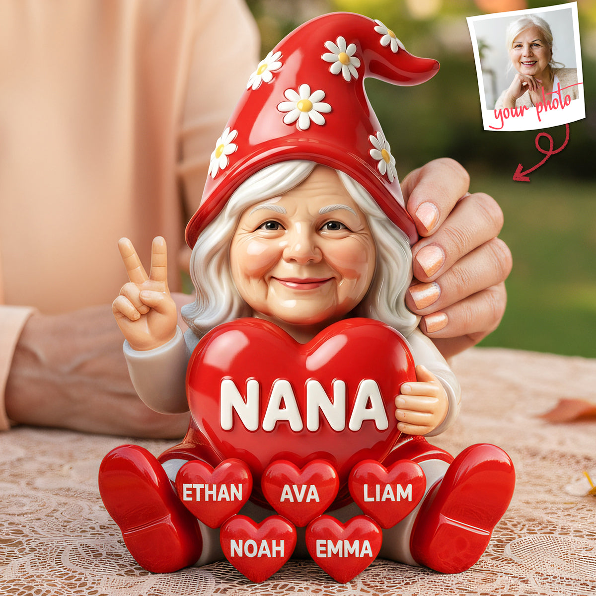 Gnome Nana Acrylic Plaque - Custom Photo Gifts For Grandmas 02nata060426-Homacus