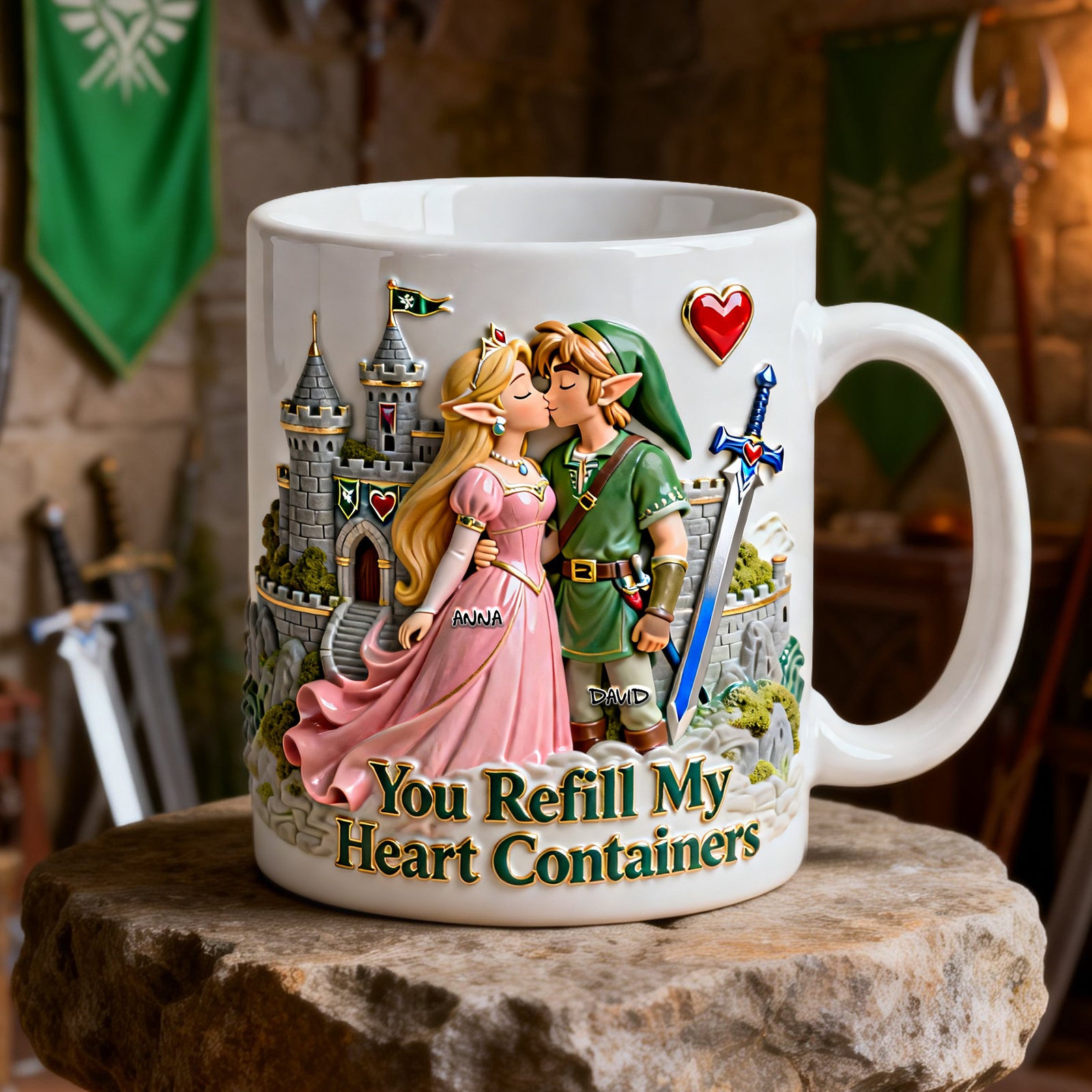 Fantasy Adventure Couple Coffee Mug - Personalized Gifr For Couples 05NALU140126-Homacus