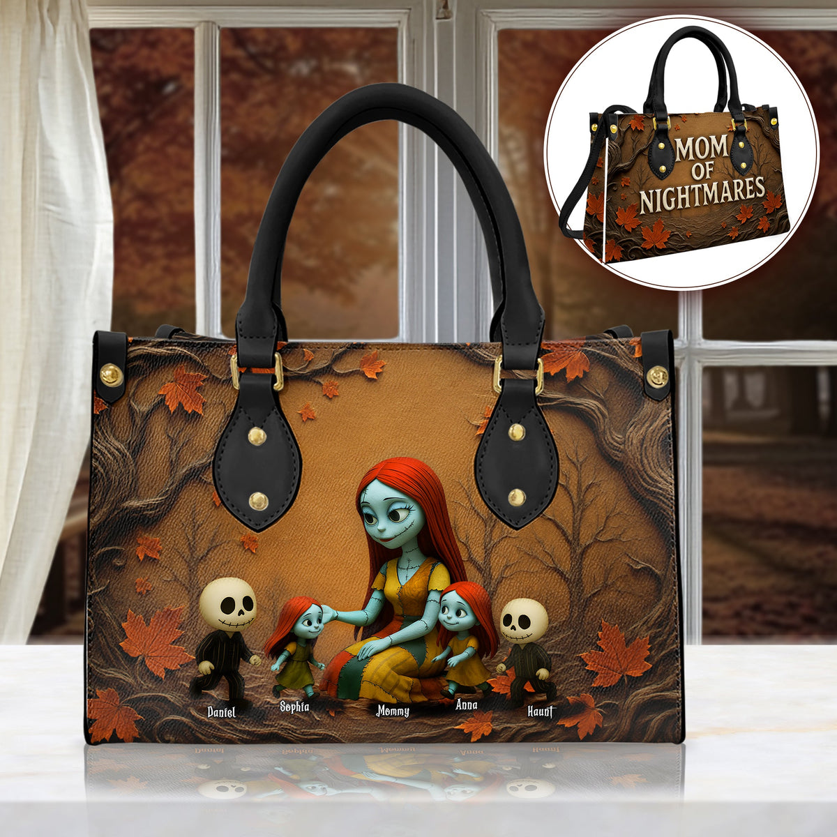 Mother Of Nightmares Leather Bag - Personalized Gifts For Mother 07TGLU230425-Homacus