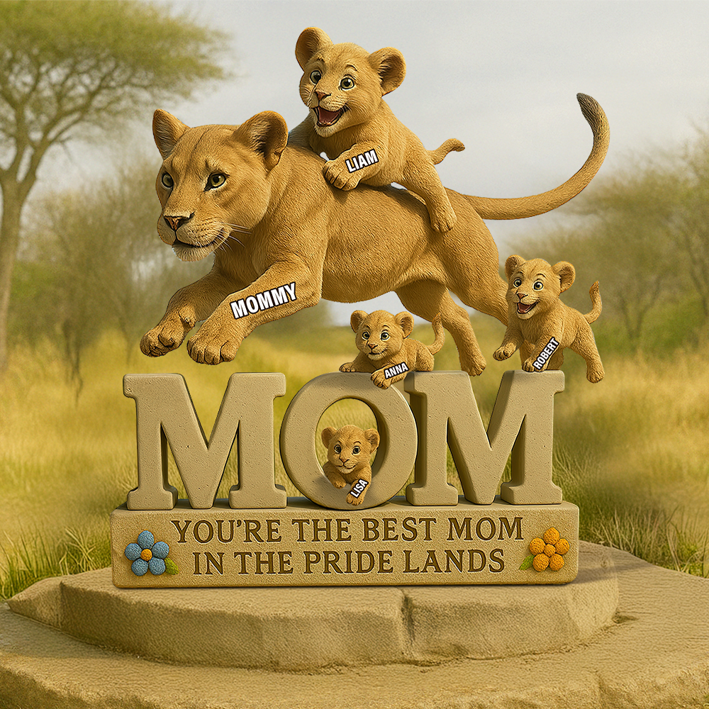 Personalized Gifts For Mom Plaque, Lion Fans 05tgpu150425-Homacus