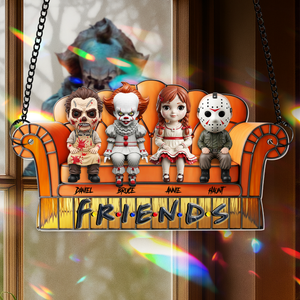 Creepy Crew Chilling Together Suncatcher - Personalized Gift For Friends 03OHLU120825-Homacus
