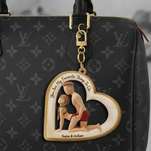 You Are My Favorite Thing Acrylic Keychain - Personalized Gift For Couples 06OHLU011225-Homacus