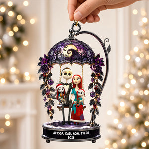 Cute Spooky Family Acrylic Ornament - Personalized Christmas Gifts For Family 02ohdt031026-Homacus