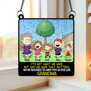 Personalized Gifts For Grandma Suncatcher Ornament 05htpu280624-Homacus
