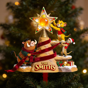 King of the Jungle Acrylic Tree Topper - Personalized Christmas Gifts For Family 05nadt210826