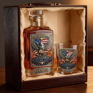 Veteran Decanter Set - Personalized Drinking Gifts For Veteran 03kidt240226-Homacus