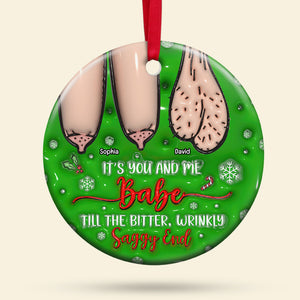 Naughty Couple Ornament - Personalized Gifts For Couple-Homacus