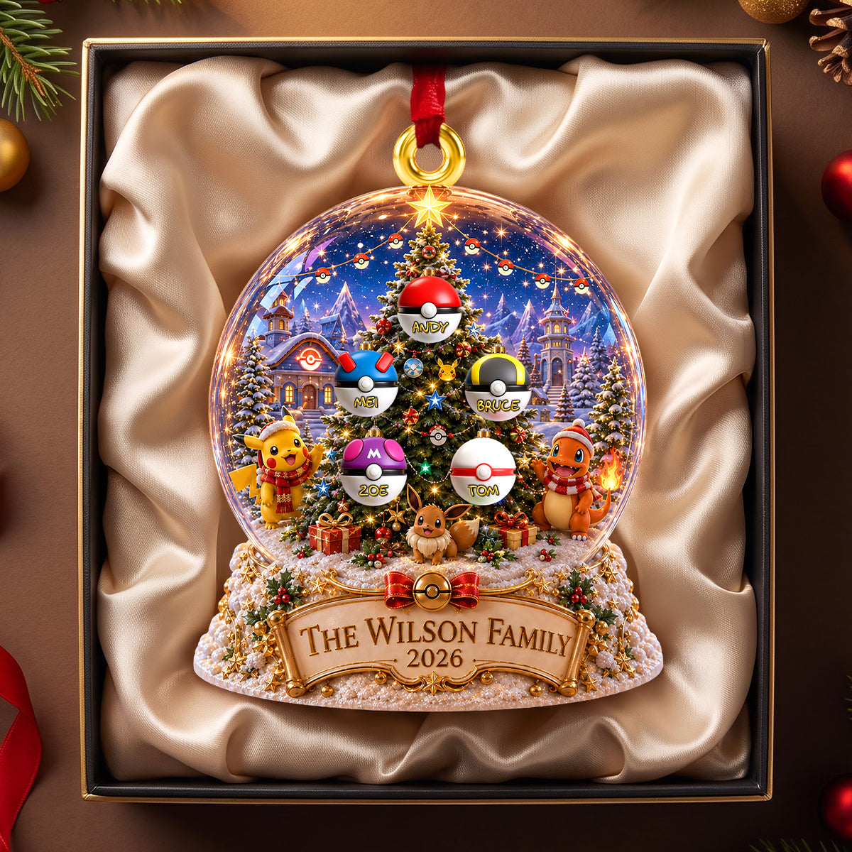 Fantasy Balls Acrylic Ornament, Personalized Christmas Gifts 05NADH280826-Homacus