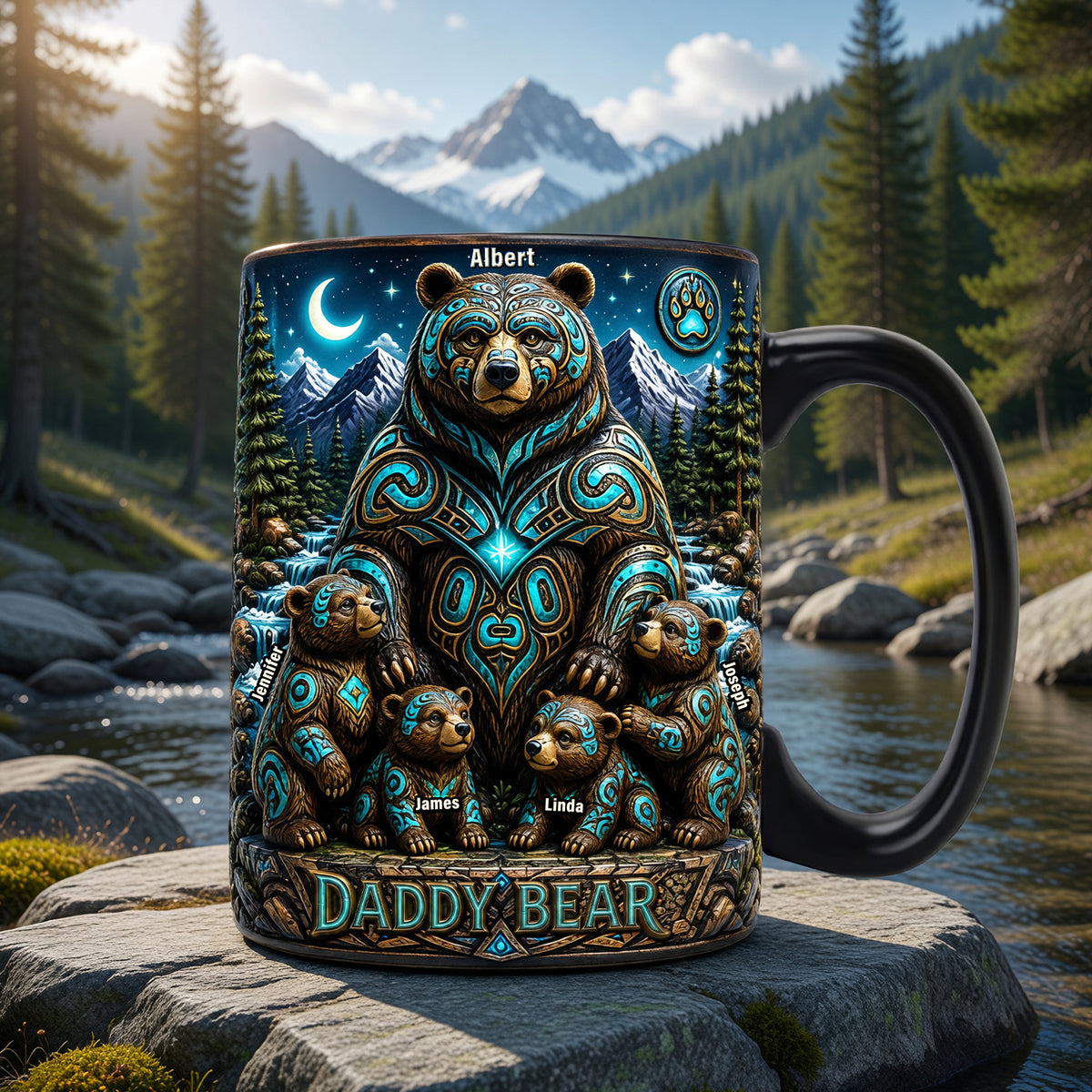Native Bear Magic Mug - Personalized Gifts For Dads 04naqn210526-Homacus
