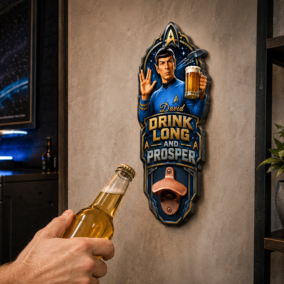 Space Explorer Wall Hanging Bottle Opener - Personalized Giftt For Space Lovers 04NADH200726-Homacus