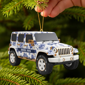 Personalized Gifts For Off-road Car Lovers Toile De Jouy Acrylic Ornament 02pgtn300925-Homacus