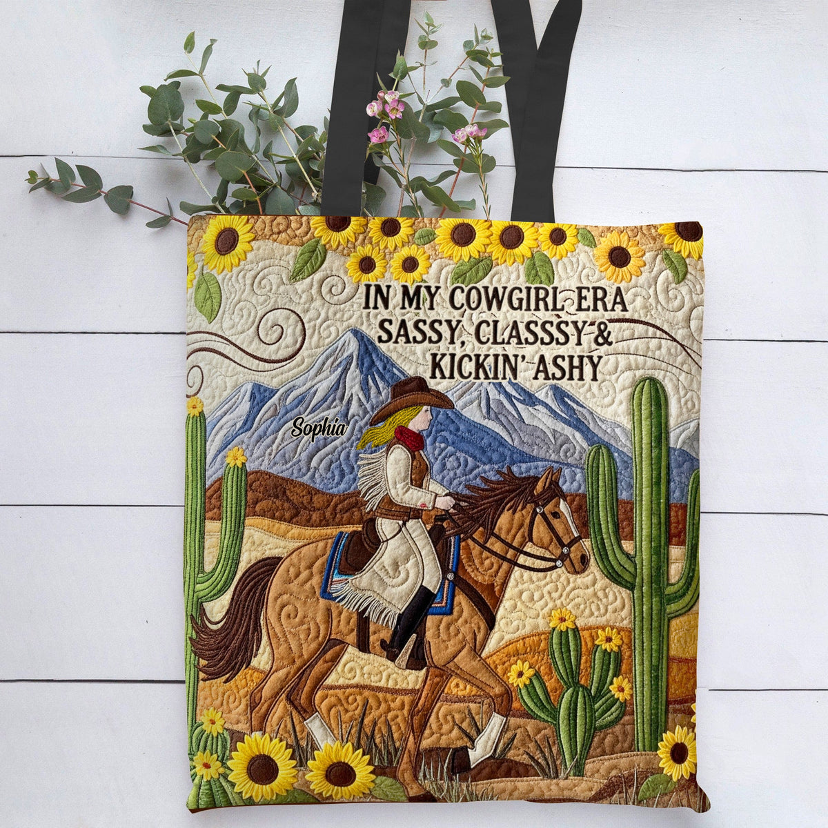 Wild Cowgirl Aesthetic Tote Bag, Personalized Gifts For Cowgirl 01qhtn230725-Homacus