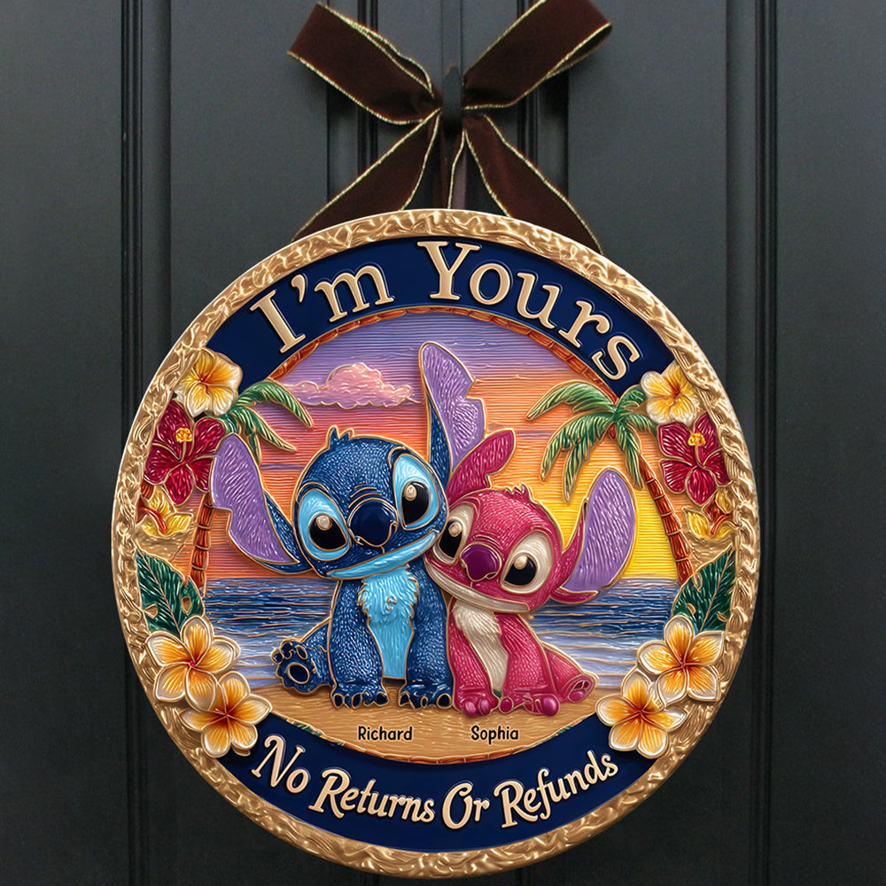 Blue Monster Fans Wood Sign - Personalized Gifts For Couple 03tgqn230525-Homacus