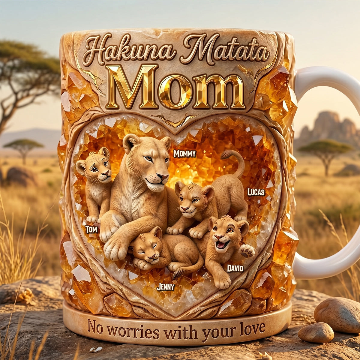 Wild Spirit Mommy Coffee Mug- Personalized Mother's Day Gifts 01HUTN130426-Homacus