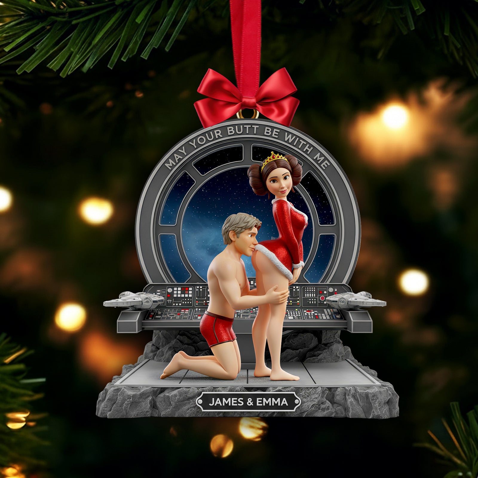 Naughty Couple Ornament - Personalized Gifts For Couple 05ohlu041125-Homacus