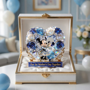 No.1 Mom – Toile De Jouy Acrylic Plaque - Personalized Gifts For Mother's Day 03PGDH230426-Homacus