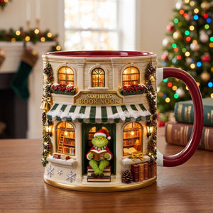 Cozy Winter Bookstore Coffee Mug - Personalized Christmas Gifts For Book Lovers 04pgtn030926-Homacus
