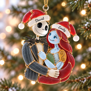 Love To Bone Sea Glass Effect Ornament, Personalized Gifts For Couple 05qhtn151026-Homacus