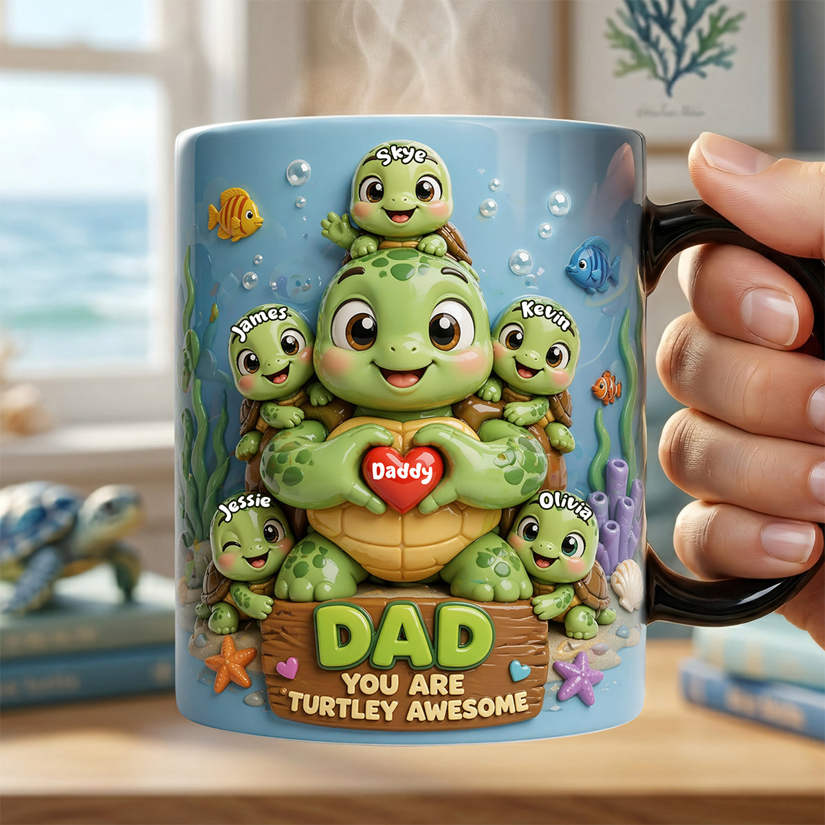 Awesome Dad Magic Coffee Mug - Personalized Gifts For Dad 04TOTA300426-Homacus