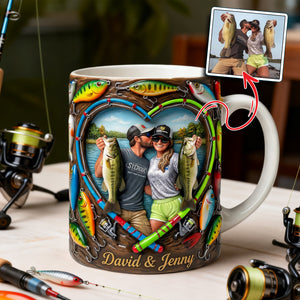 Fishing Couples Coffee Mug - Custom Photo Gifts For Couples 03hulu200126-Homacus