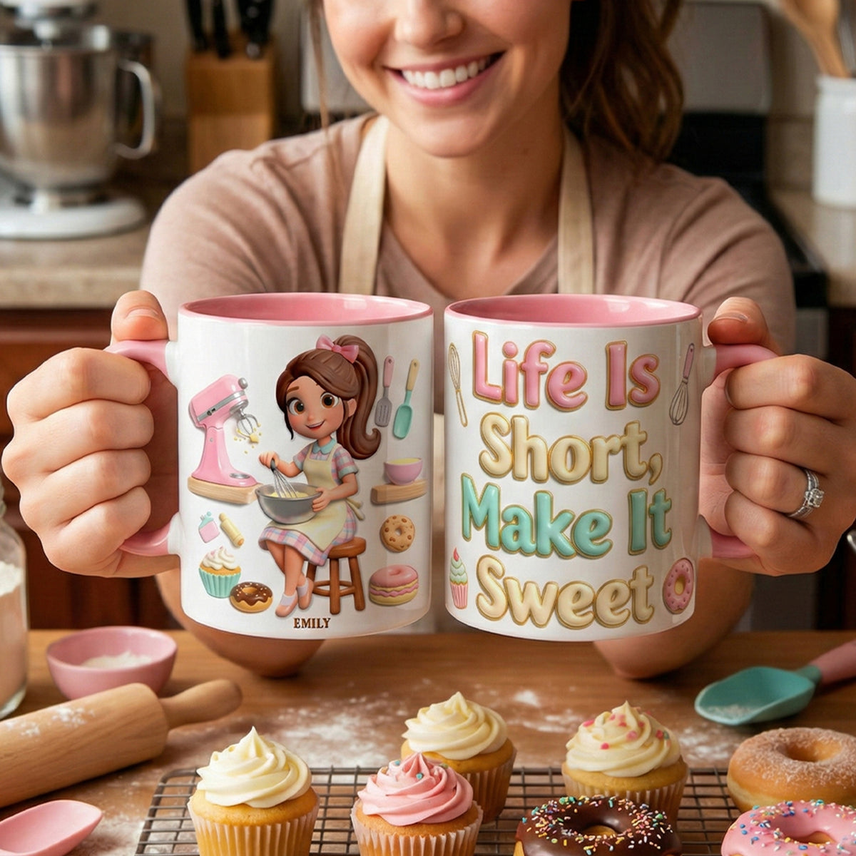 Baking Girl Coffee Mug - Personalized Gifts For Baking Lovers 01pgqn260126-Homacus
