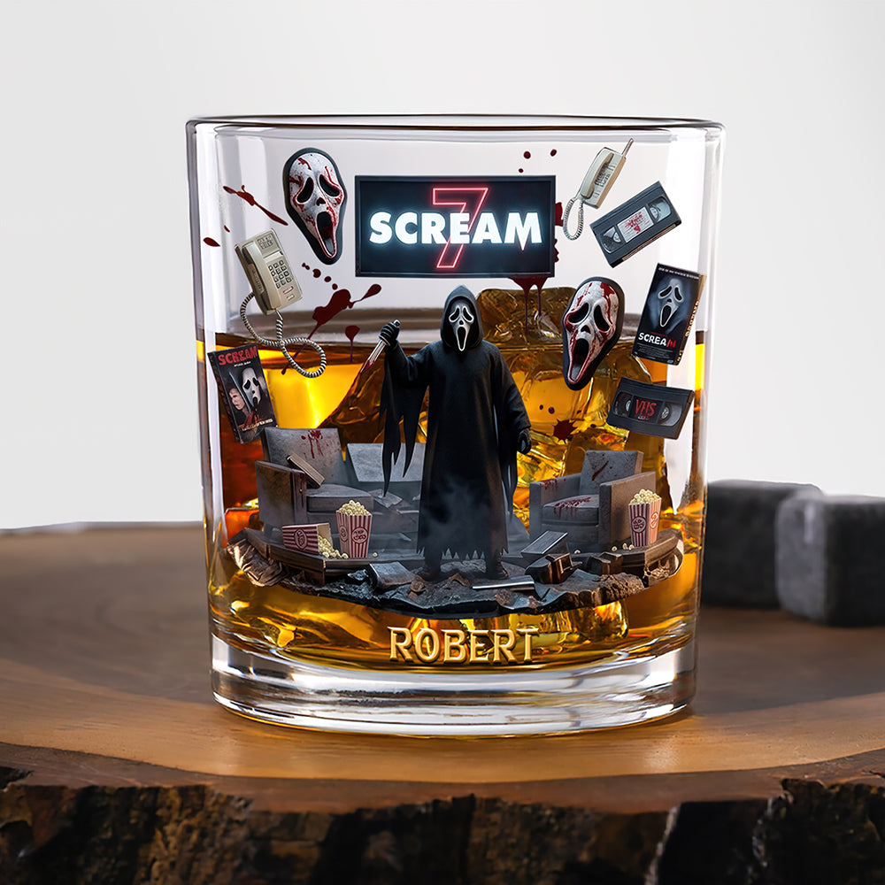 Horror Movie Round Glass - Personalized Gifts For Horror Lovers 03ohqn120326-Homacus