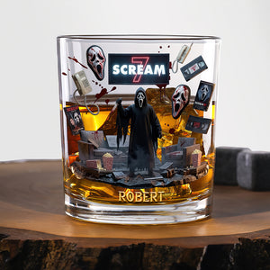 Horror Movie Round Glass - Personalized Gifts For Horror Lovers 03ohqn120326-Homacus