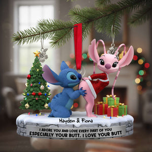 Christmas Couple Ornament - Personalized Gifts For Couple 07OHLU120925-Homacus