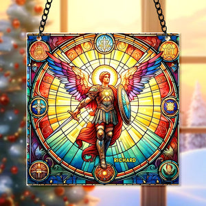 Personalized Gifts For Christmas Suncatcher Ornament 61ACQN240824 Angel Heaven-Homacus