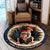 Two Forces, One Christmas Quilted Round Mat Personalized Gifts For Couple 05TGQN081025-Homacus