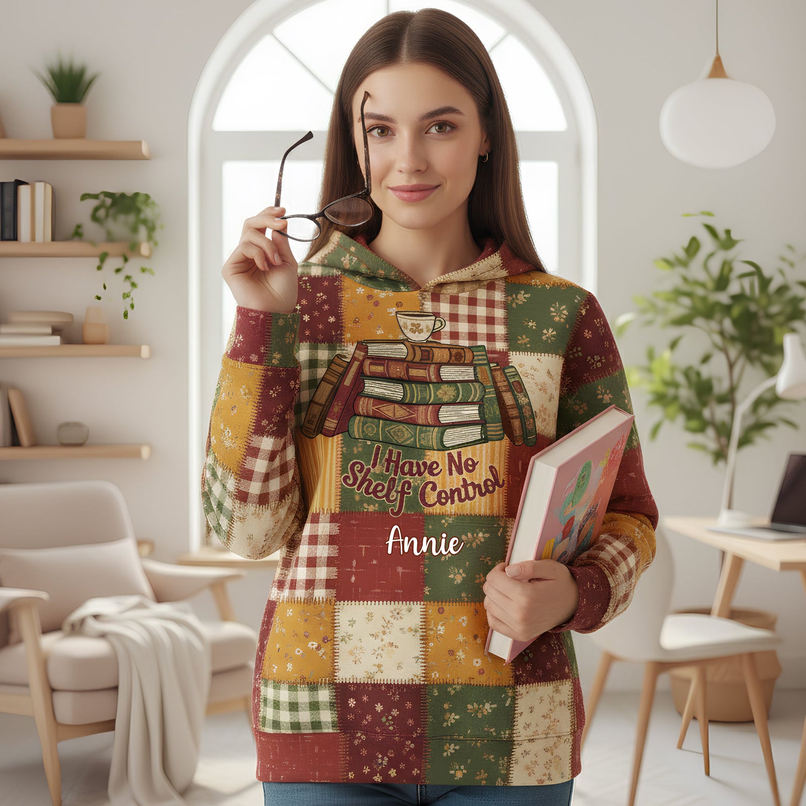 Comfy Reading Vibes Hoodie - Personalized Gifts For Book Lovers 03PGLU211125-Homacus