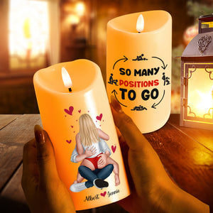 Personalized Gifts For Couples, Naughty Couple LED Candle 05TOLU301024HH-Homacus