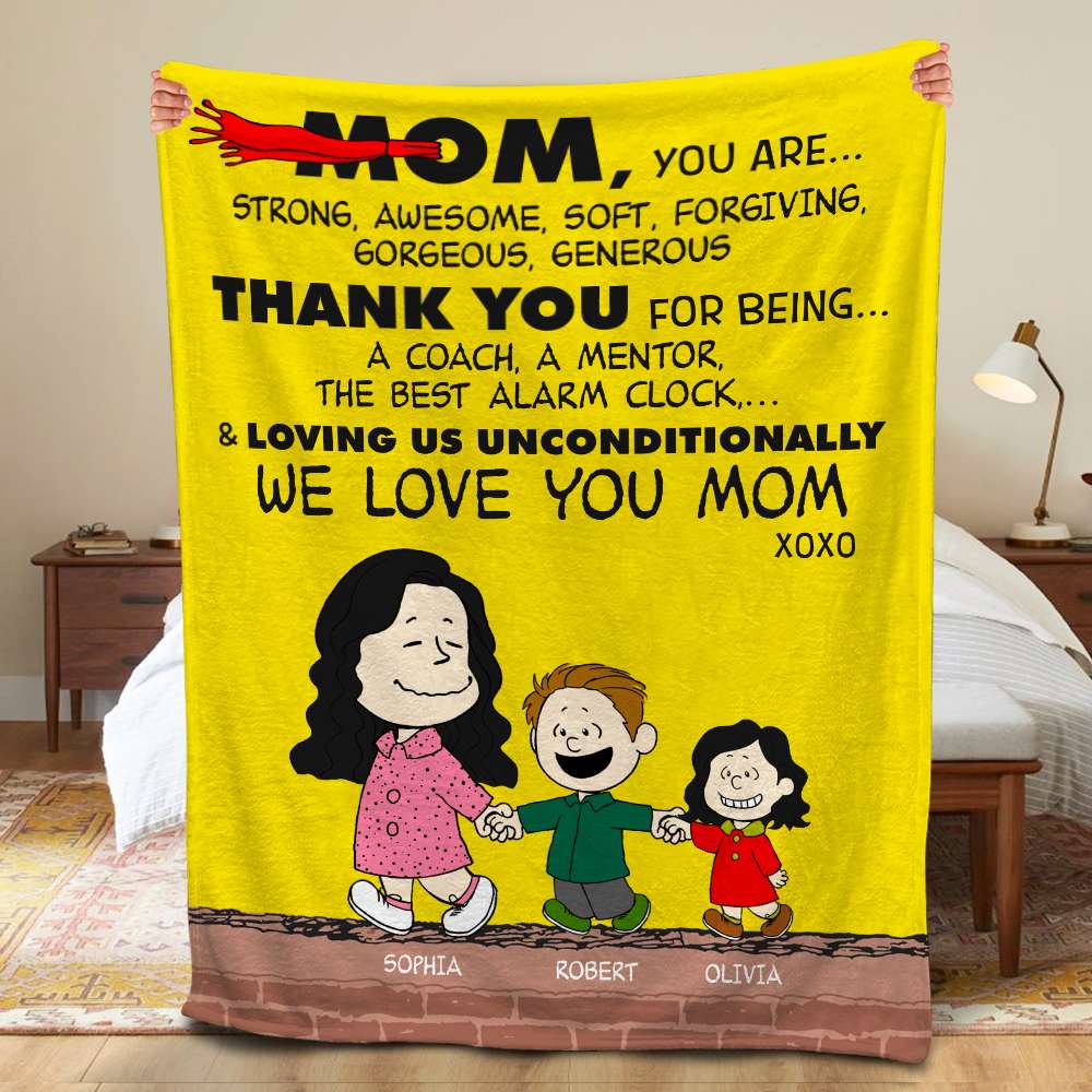 Personalized Gifts For Mom Blanket We Love You Mom 05HUDT280224DA-Homacus