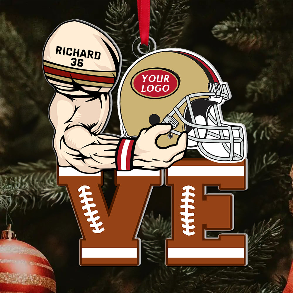 Personalized Gifts For American Football Lovers Christmas Ornament 04qnqn261024-Homacus