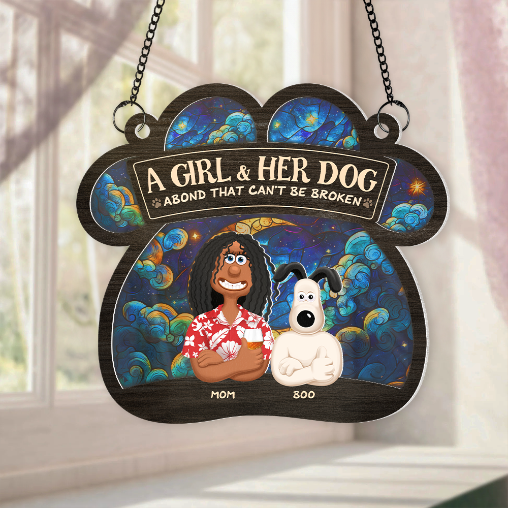 Personalized Gifts For Dog Lovers Window Hanging Suncatcher Ornament 03xqpu030325pa-Homacus