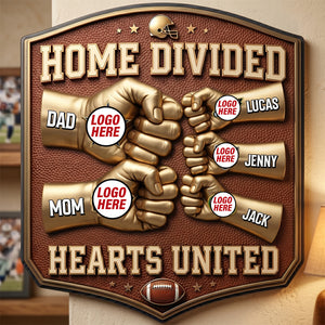 Sport Lover Family Cut Metal Sign - Personalized Gifts For Family Metal Sign 04NATN230626-Homacus