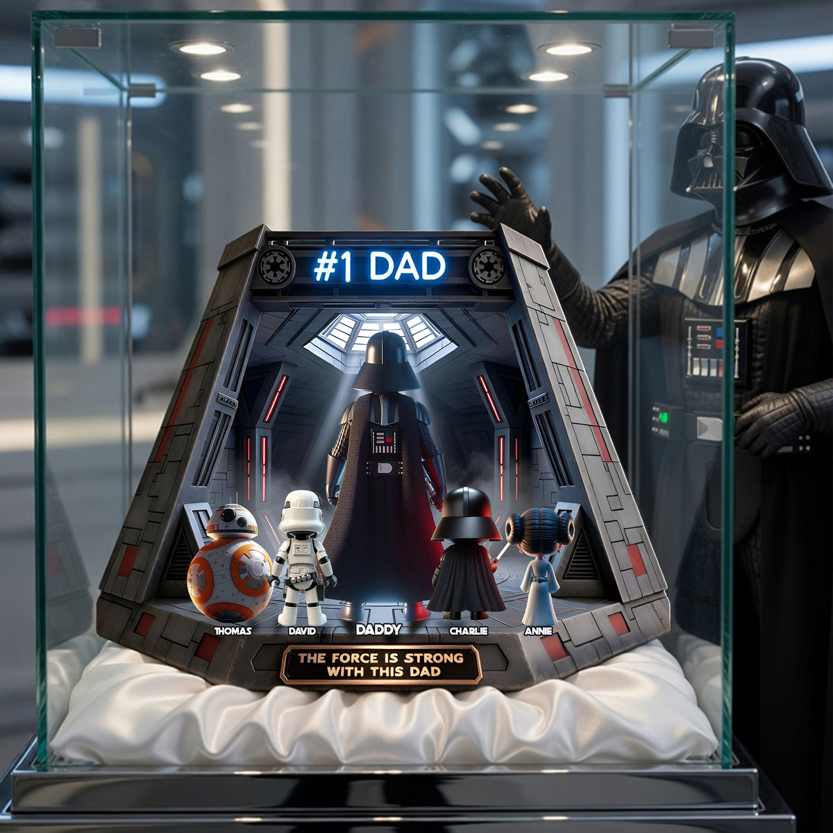 Warrior Dad and Kids Acrylic Plaque - Personalized Gifts For Dad 02ohlu070526-Homacus