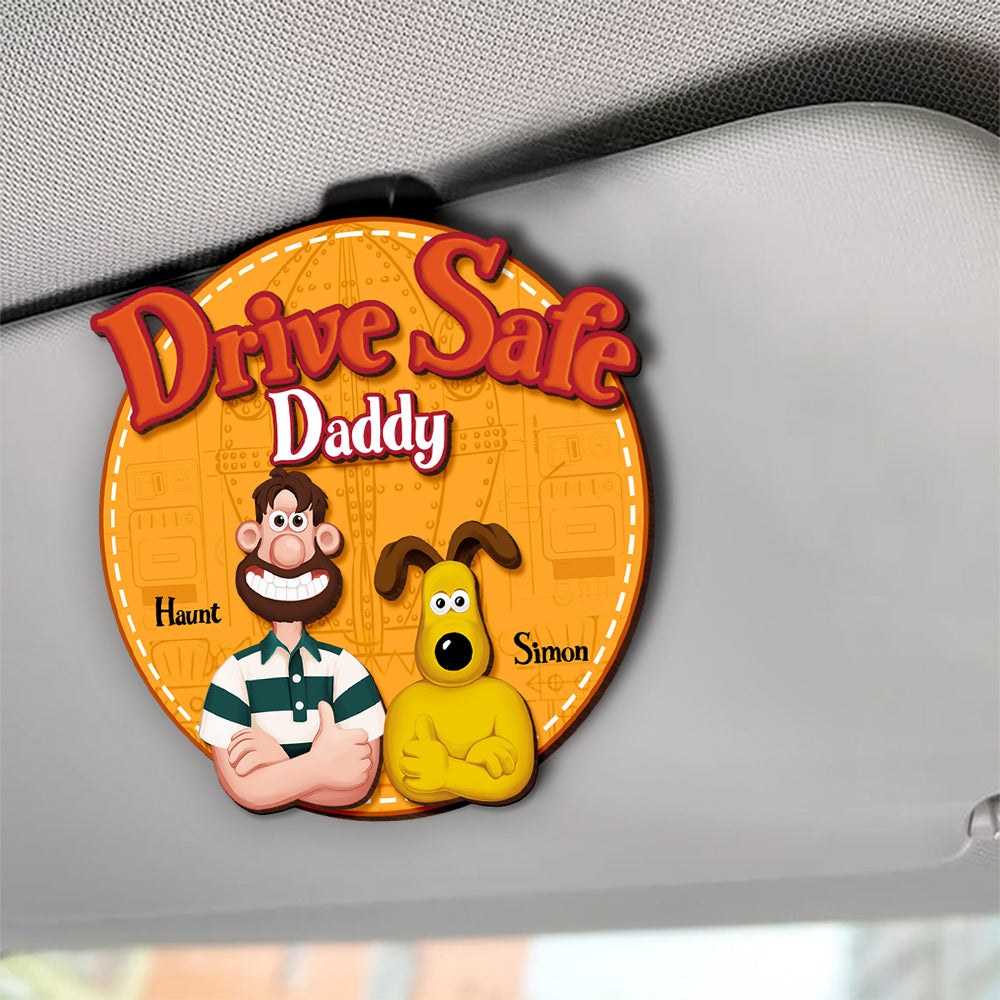 Personalized Gifts For Parents, Car Visor Clip Drive Safe Reminder 03XQLU120225PA-Homacus