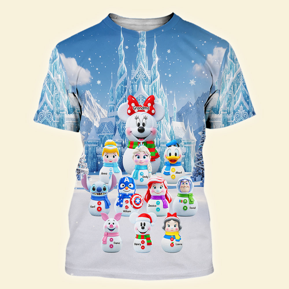 Cartoon Characters 3D Sweatshirt - Personalized Christmas Gifts For Grandma 03naqn210825-Homacus