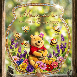 Honey Bee Suncatcher Ornament - Personalized Gifts For Mom and Grandma 02tyta140426-Homacus
